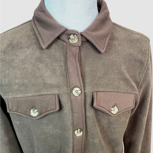 Blankncy Mens Brown Taupe Button-Up Jacket Sz L - New - Picture 4 of 9